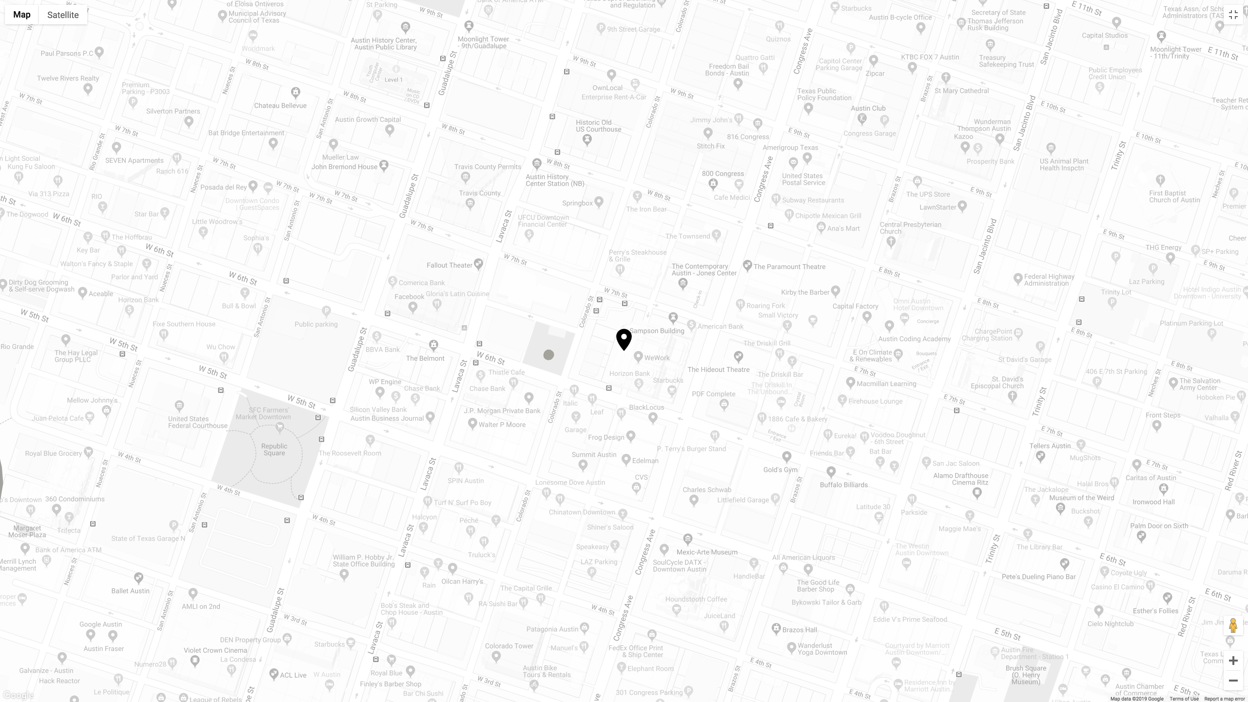 Austin location map